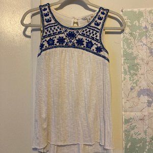 AEO embroidered tank top - S